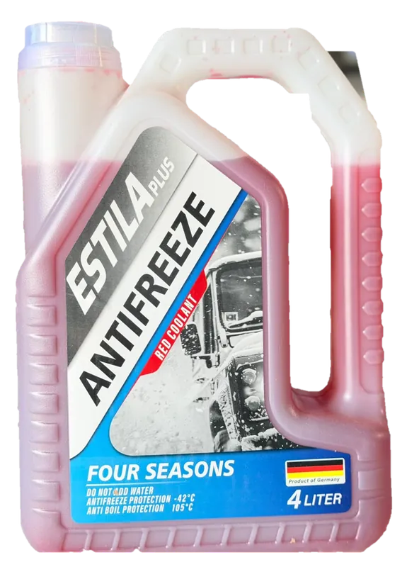 ESTILA PLUS ANTIFREEZE · RED COOLANT -42°C